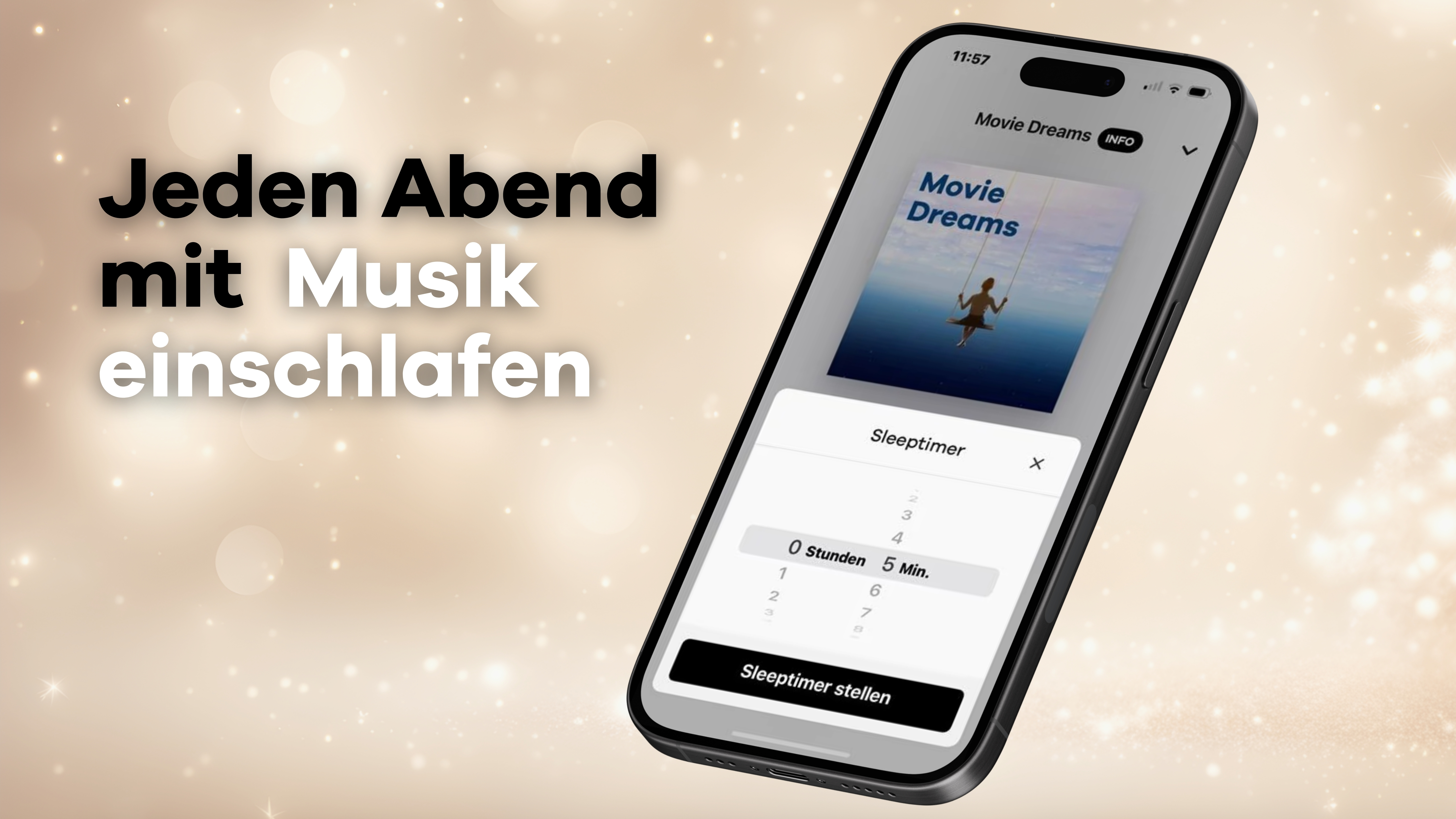 Jeden Abend mit Musik einschlafen