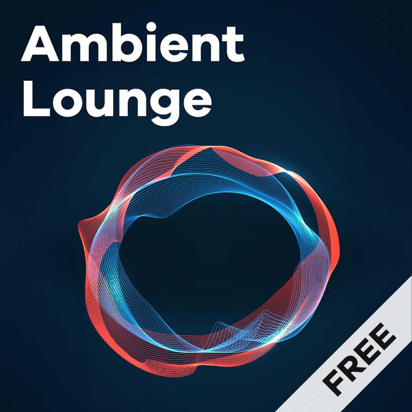 Sender Ambient Lounge mit Musikwellen im Hintergrund