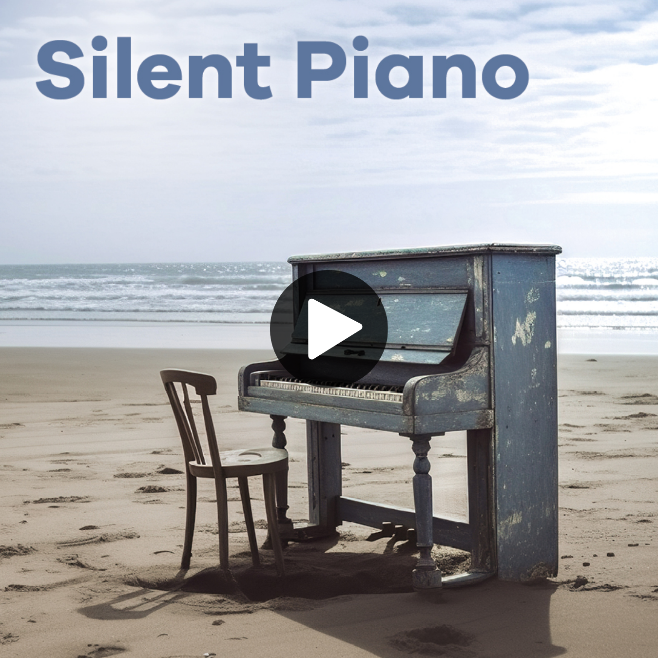 Sender Silent Piano mit einem Vintage Klavier am Strand