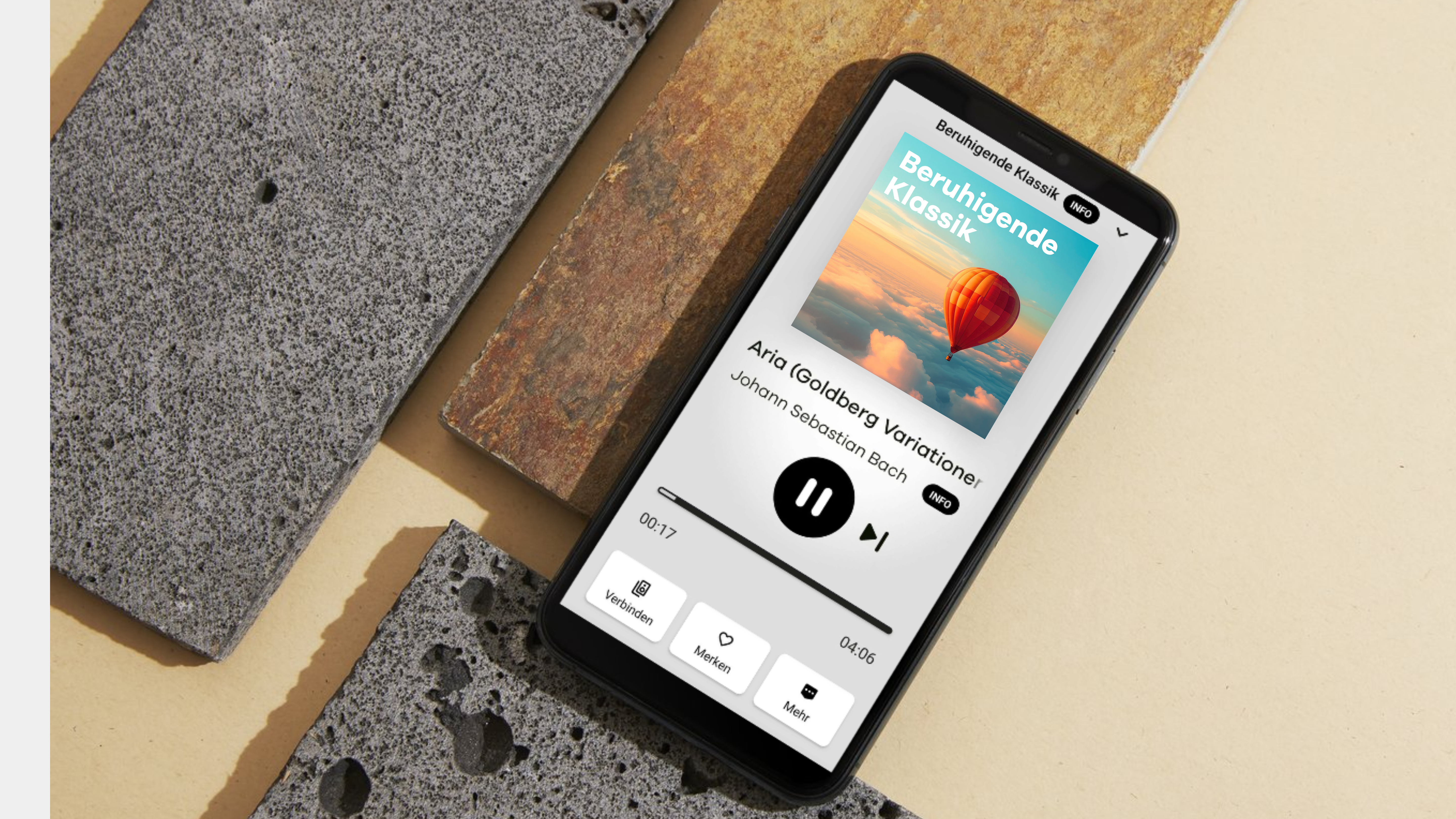 Klassik Radio Select mit Sendern wie Beruhigende Klassik