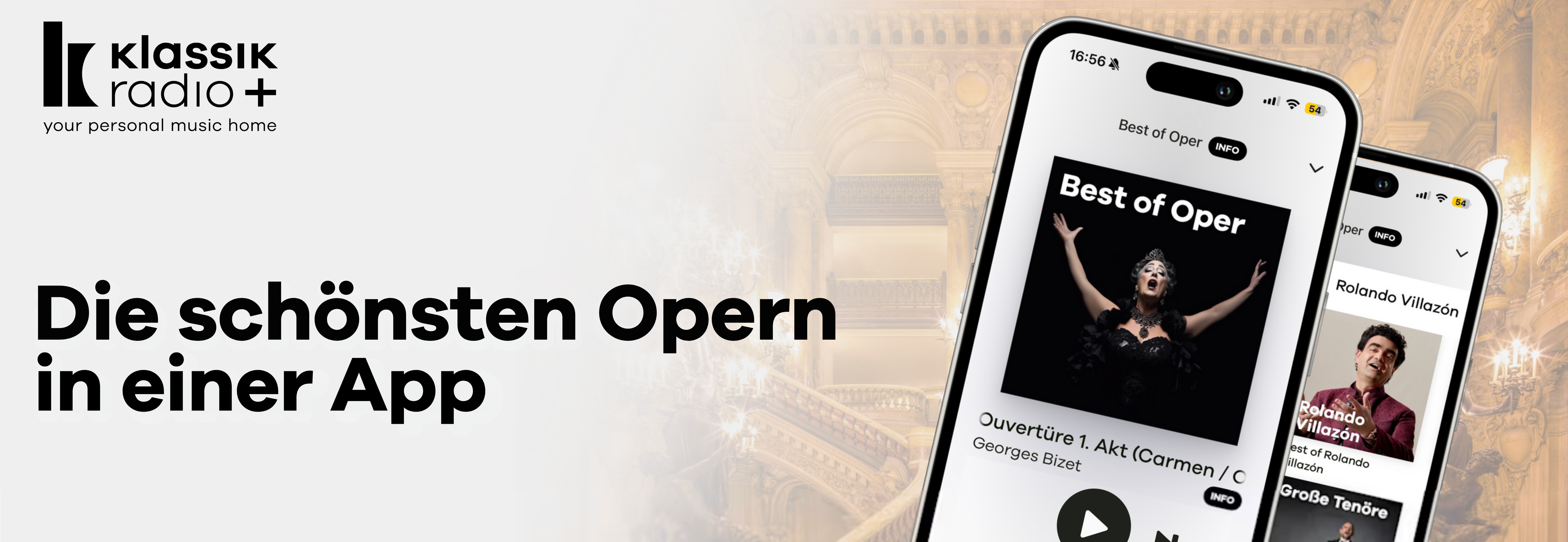 Die schönsten Opern kostenlos streamen, bei Klassik Radio Plus