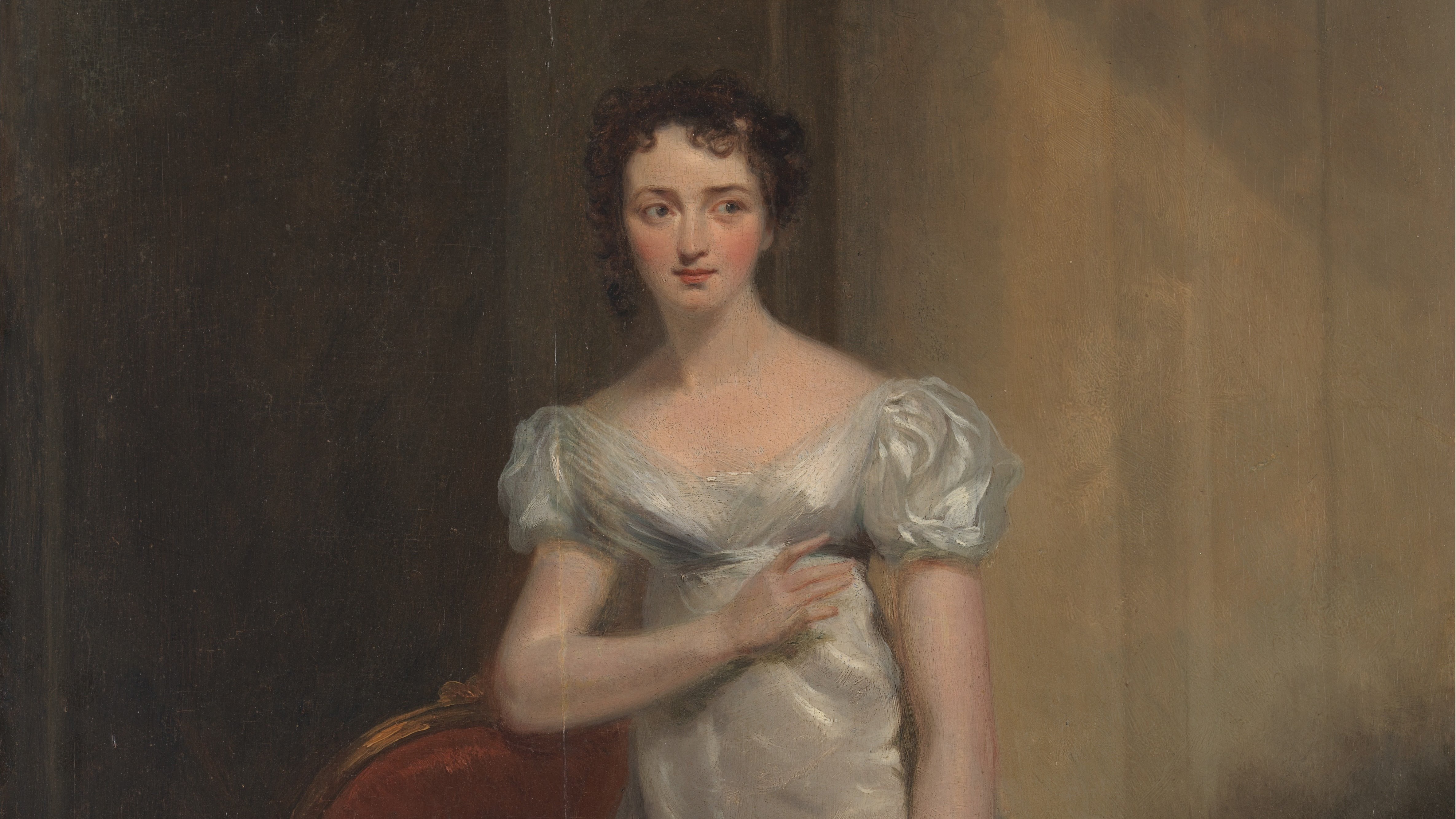 Harriet Smithson auf einem Gemälde von George Clint