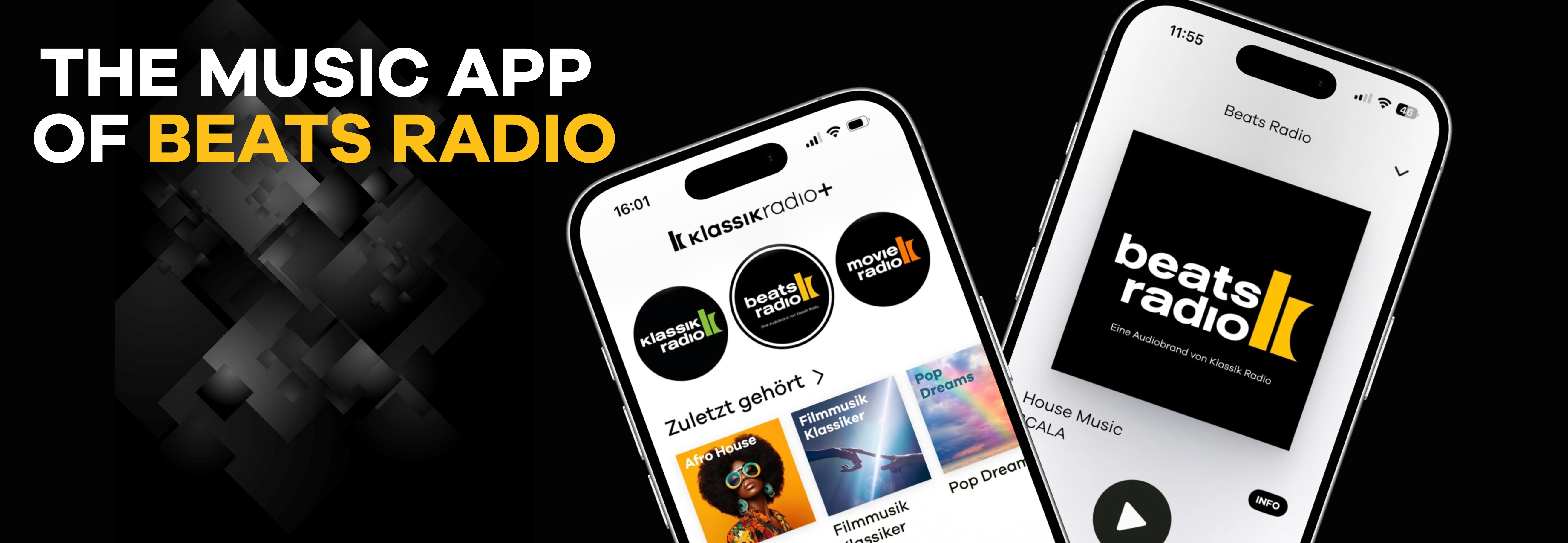 The Music App of Beats Radio, Handy mit Beats Radio im Player