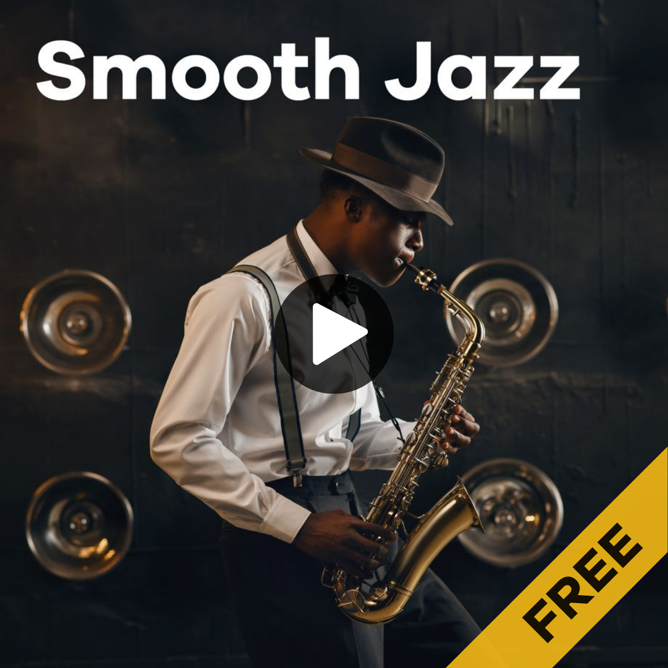 Sender Smooth Jazz mit Mann, der Saxophon spielt