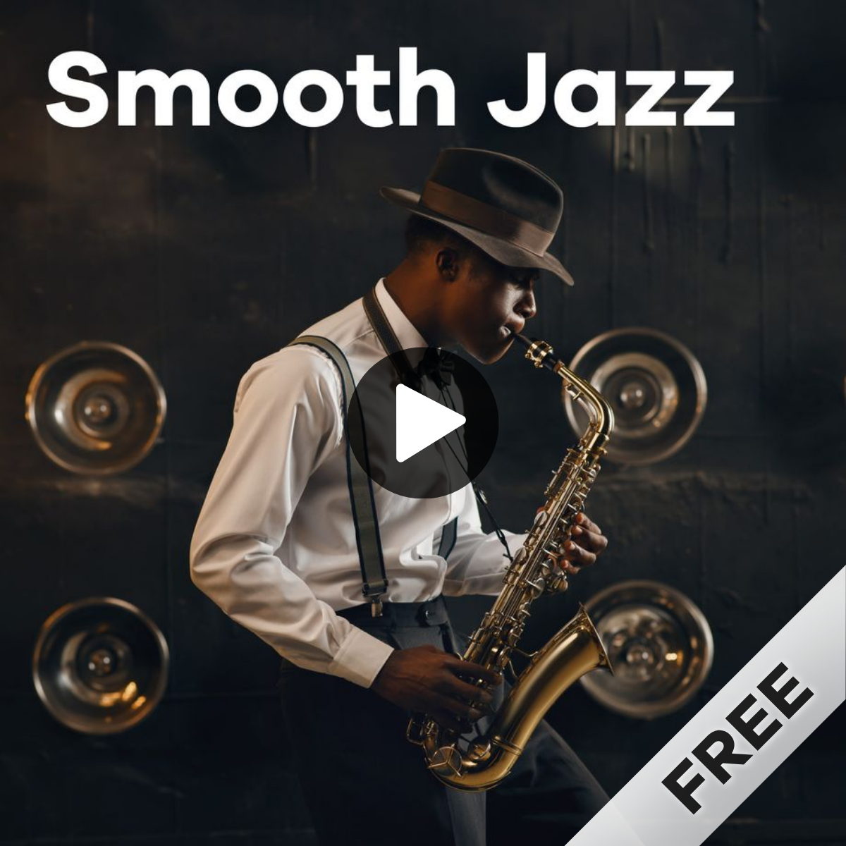 Sender Smooth Jazz mit Mann, der Saxophon spielt