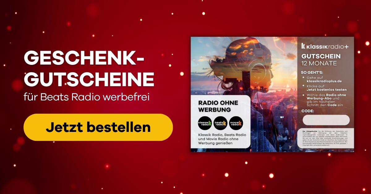 Geschenkgutscheine zu Weihnachten - Beats Radio werbefrei