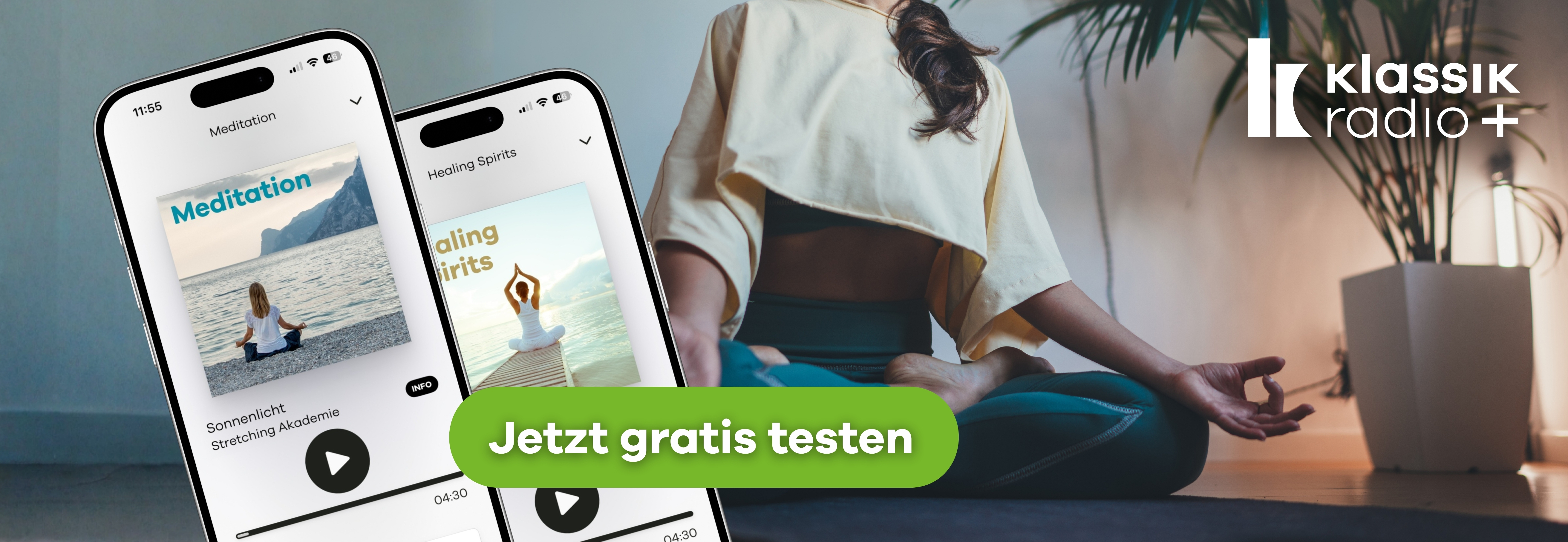 Frau, die meditiert