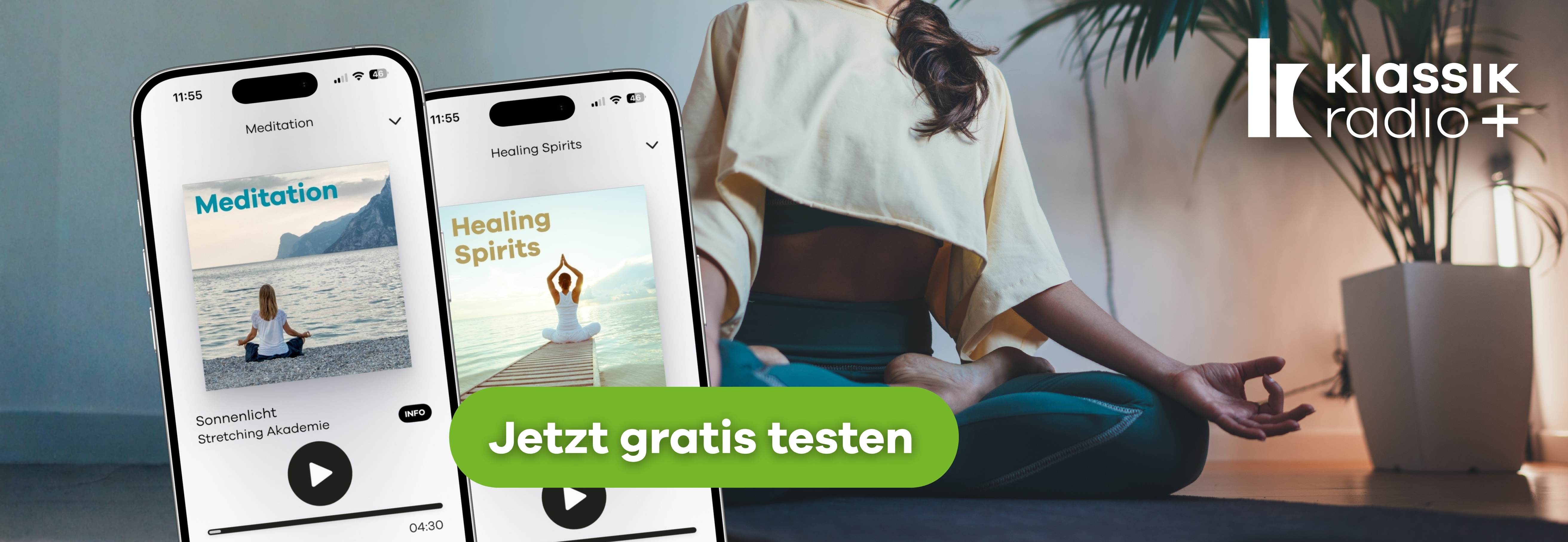 Frau, die meditiert