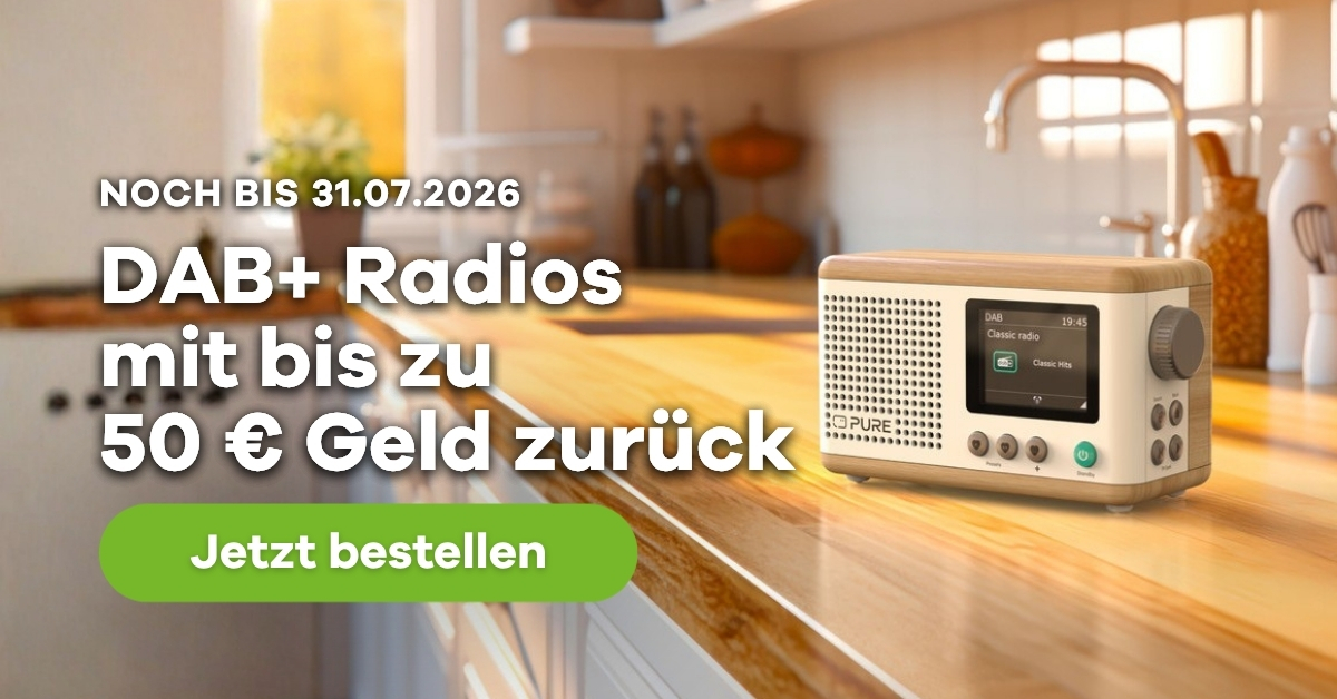 Klassik Radio Shop: Jetzt DAB+ Radio im  Klassik Radio Shop sichern und bis zu 50€ sparen, noch bis 31.07.2026