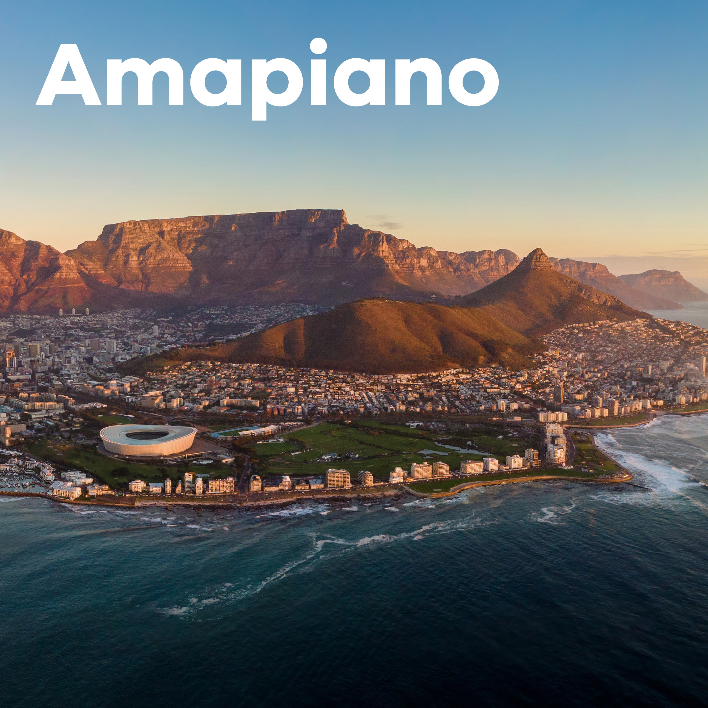 Amapiano Sender mit Kapstadt Skyline