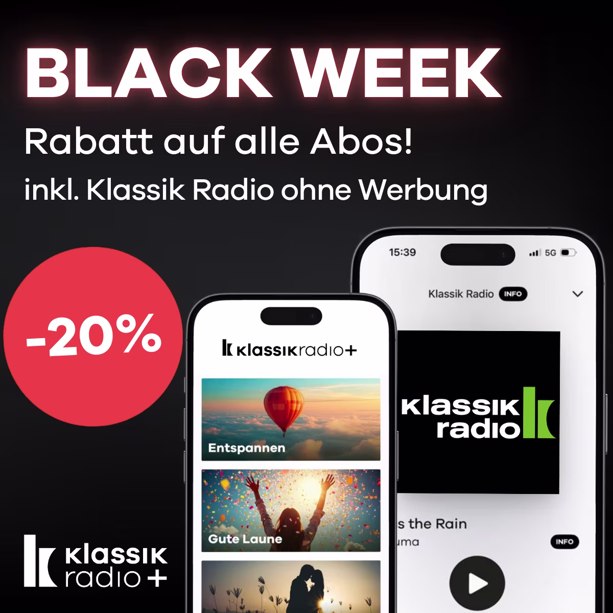 Nur noch das Beste hören inkl. Klassik Radio werbefrei - Jetzt gratis testen