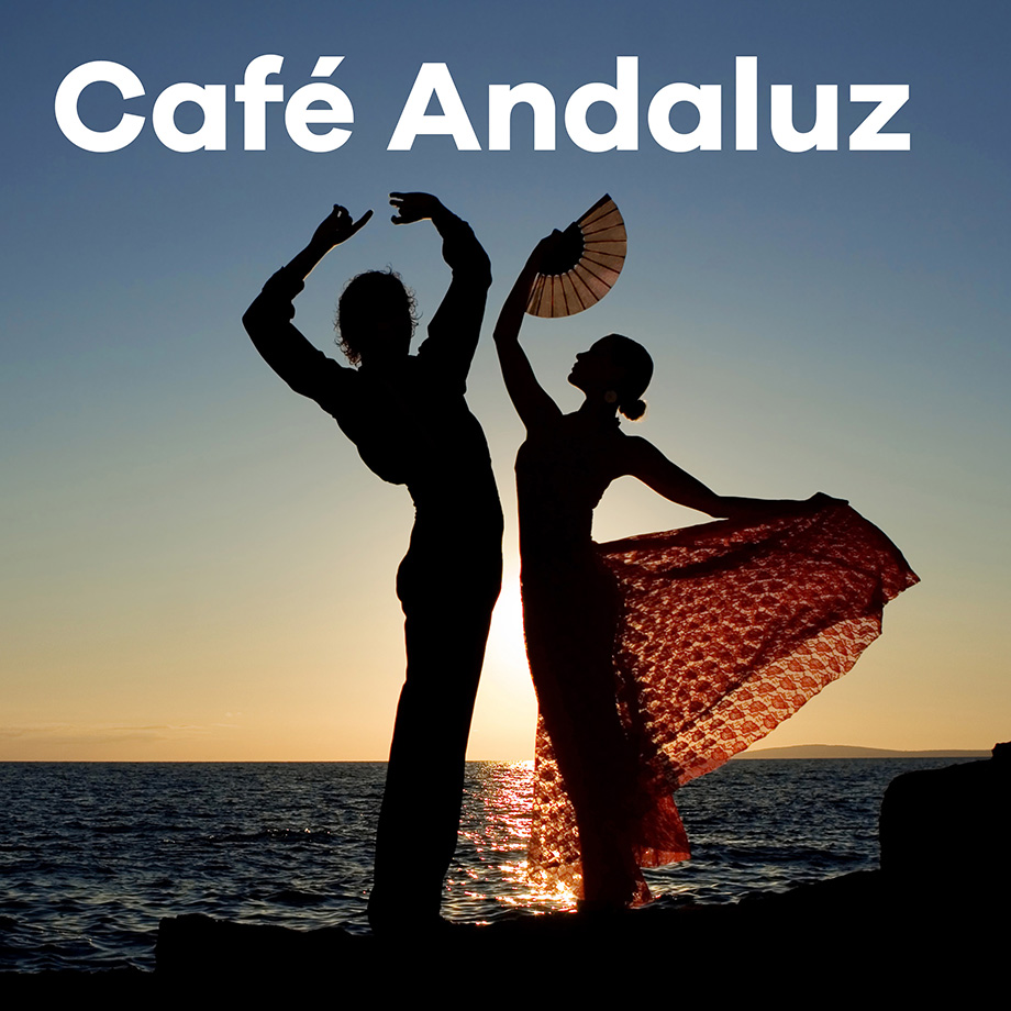 Sender Café Andaluz mit einem Paar in Flamenco-Outfit