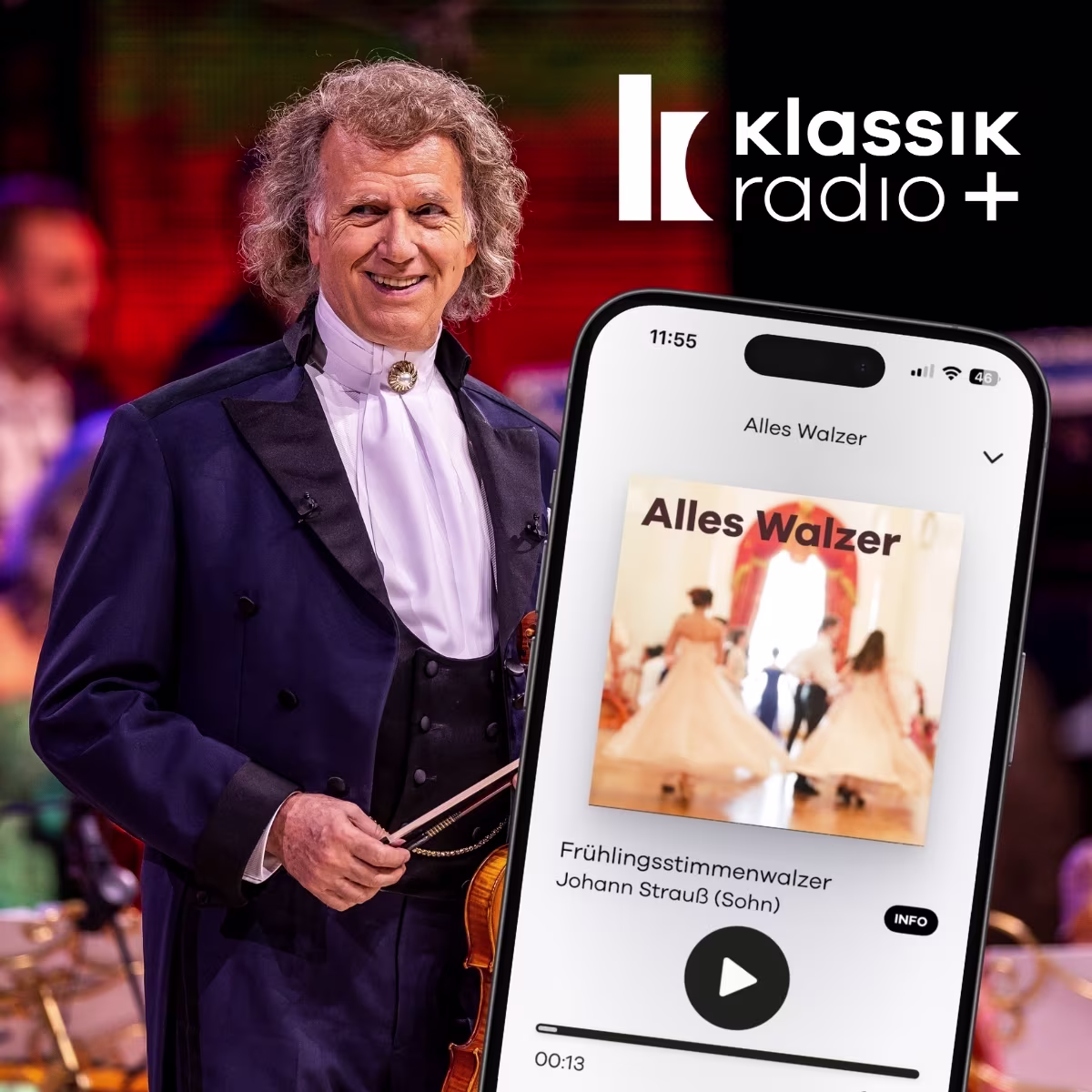 André Rieu exklusiv bei Klassik Radio Plus / Mobil