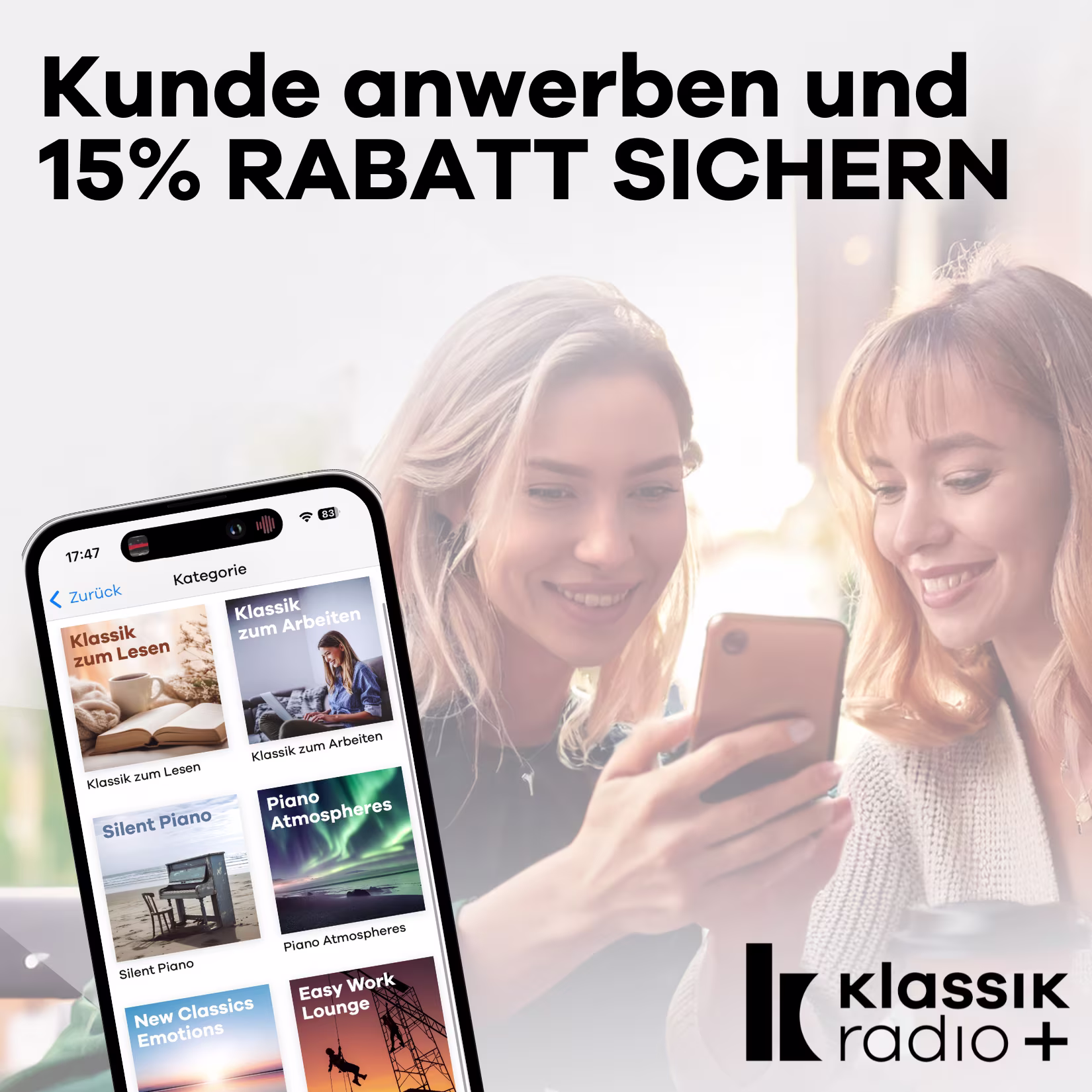 Kunden werben Kunden bei Klassik Radio Plus