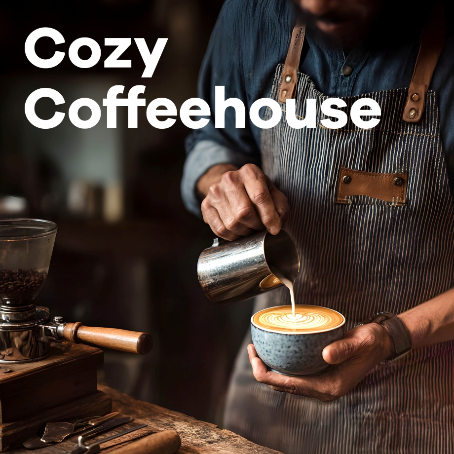 Barista, der einen Kaffee eingießt