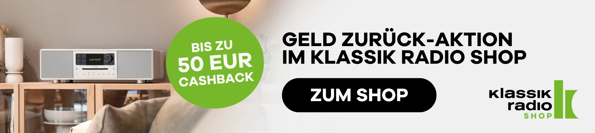 Klassik Radio Shop - Geld zurück