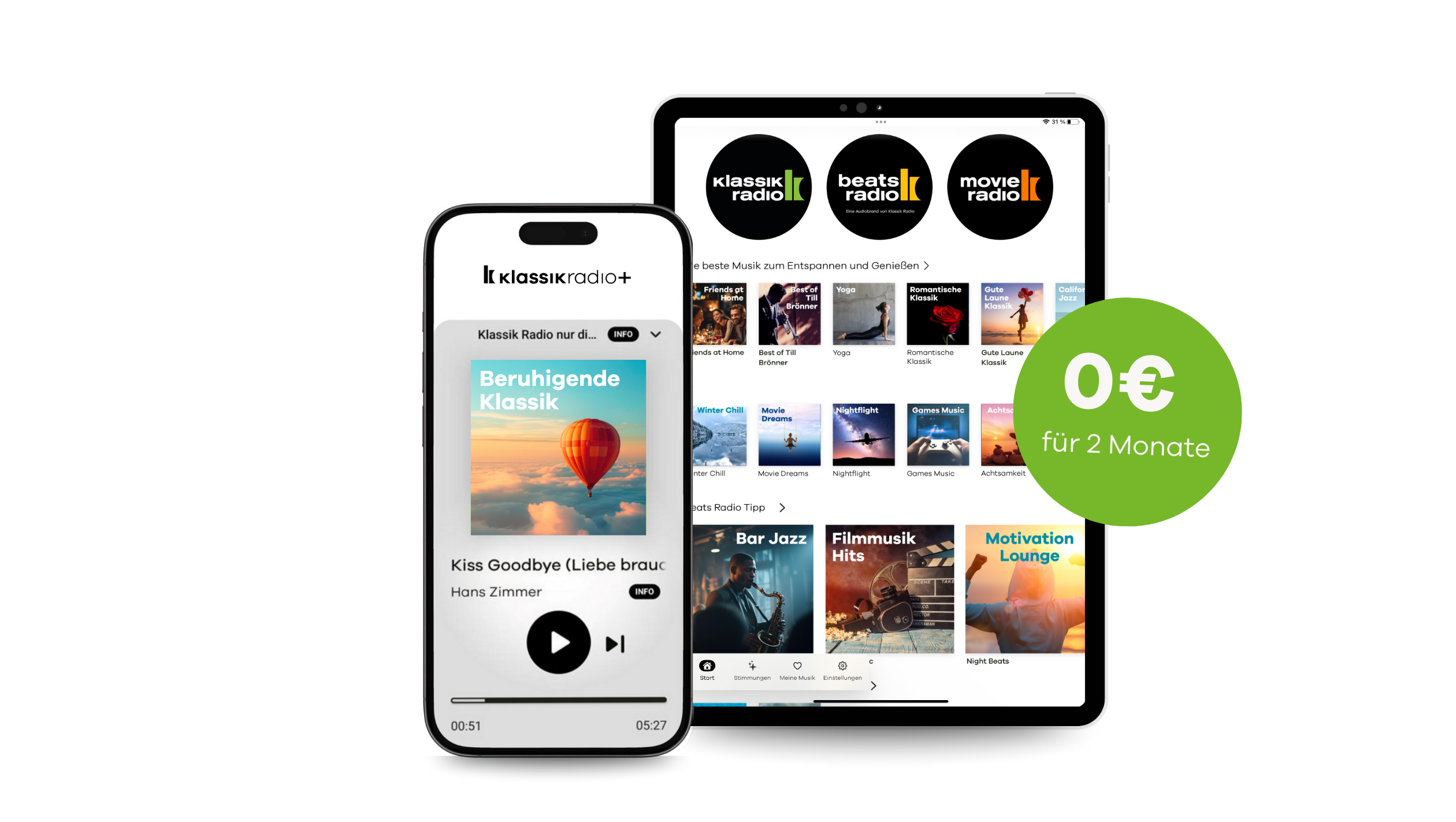 Klassik Radio 2 Monate gratis mit der besten Musik