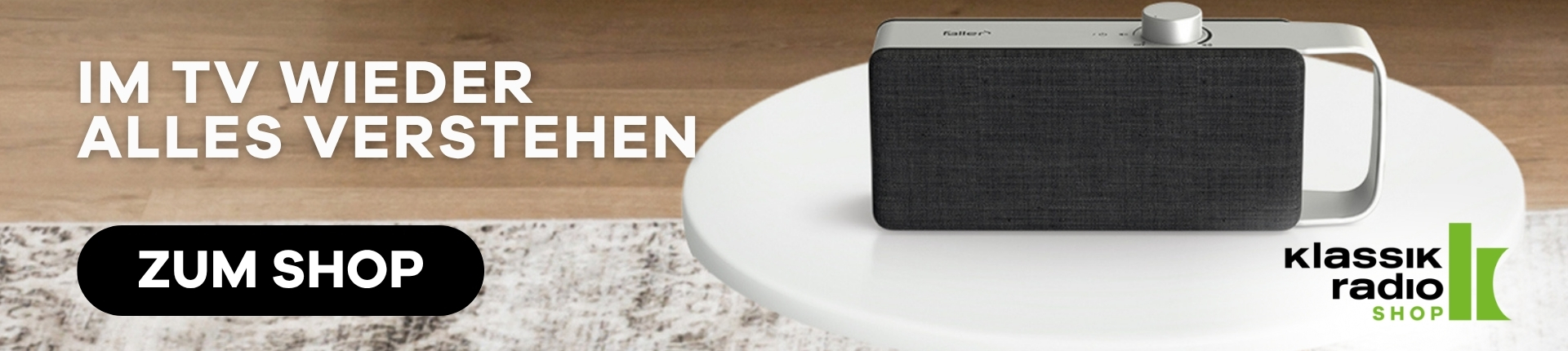 Klassik Radio Shop TV Sprachverstärker