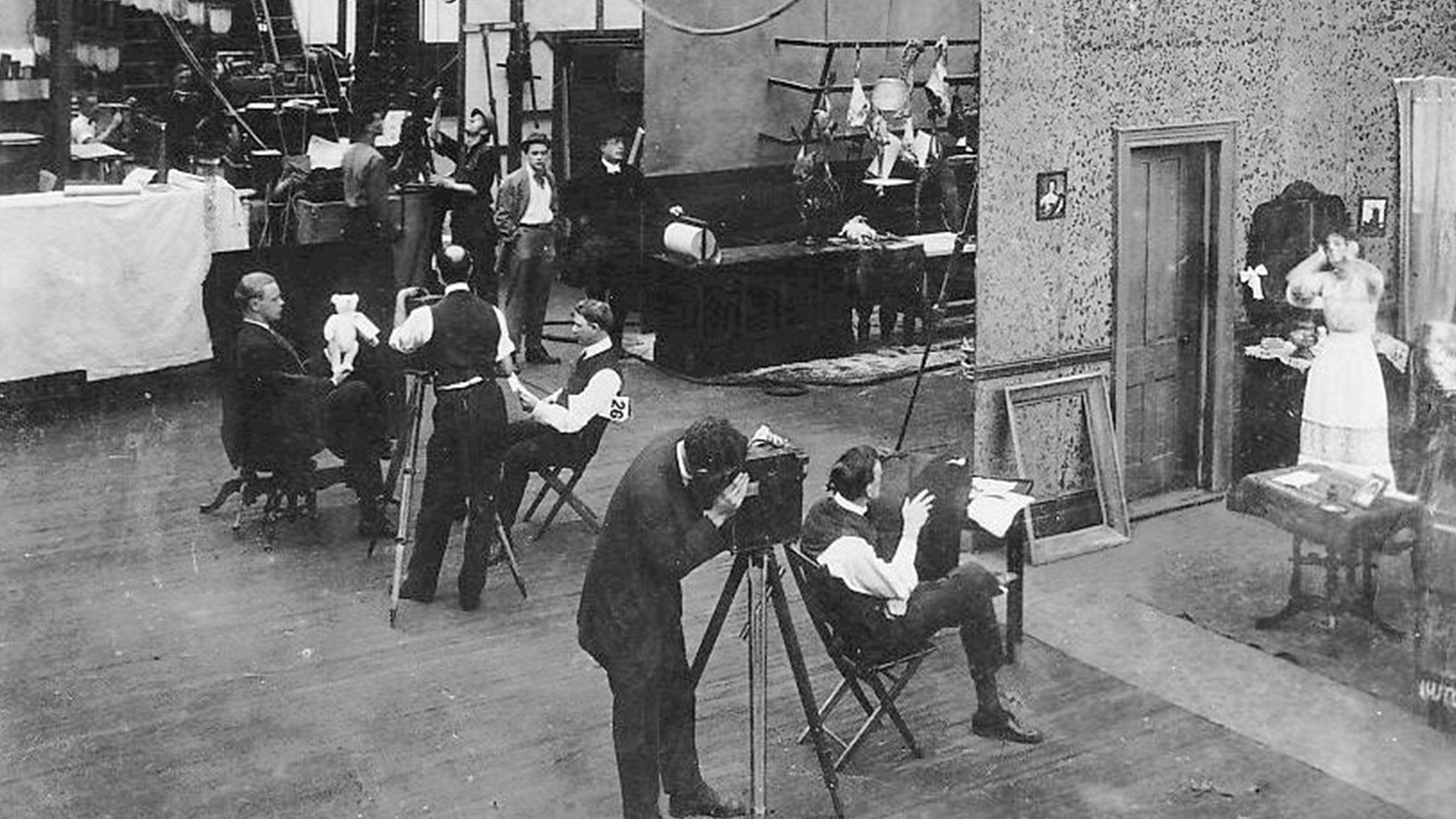 Dreharbeiten Stummfilm