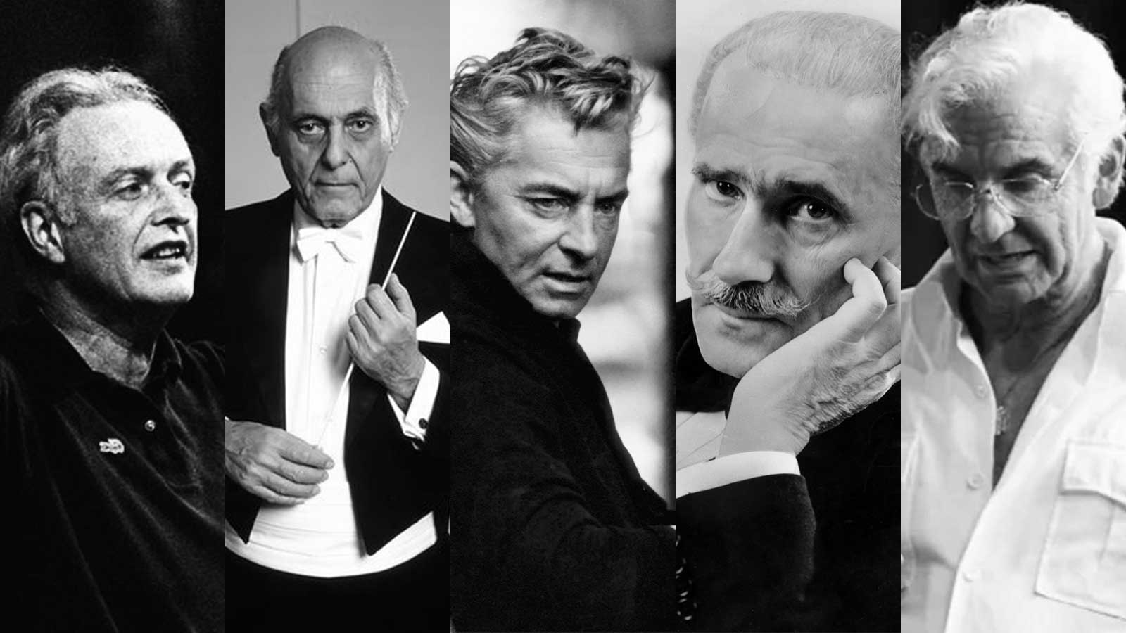 Conductor baton on music score close-up