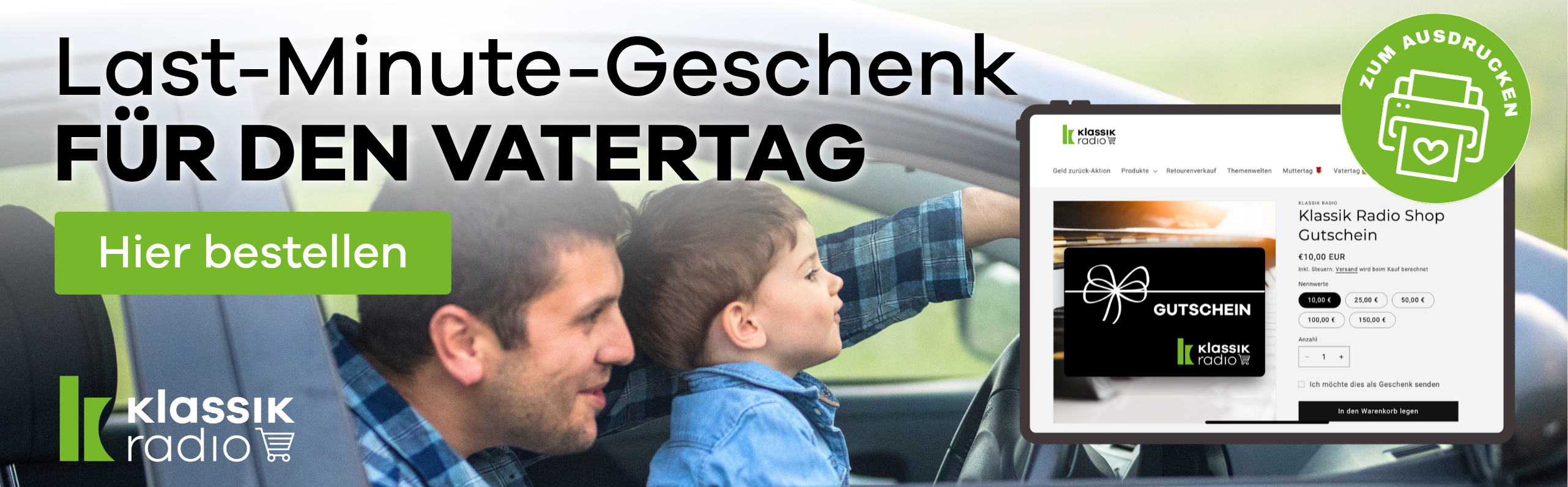 Vatertag Banner