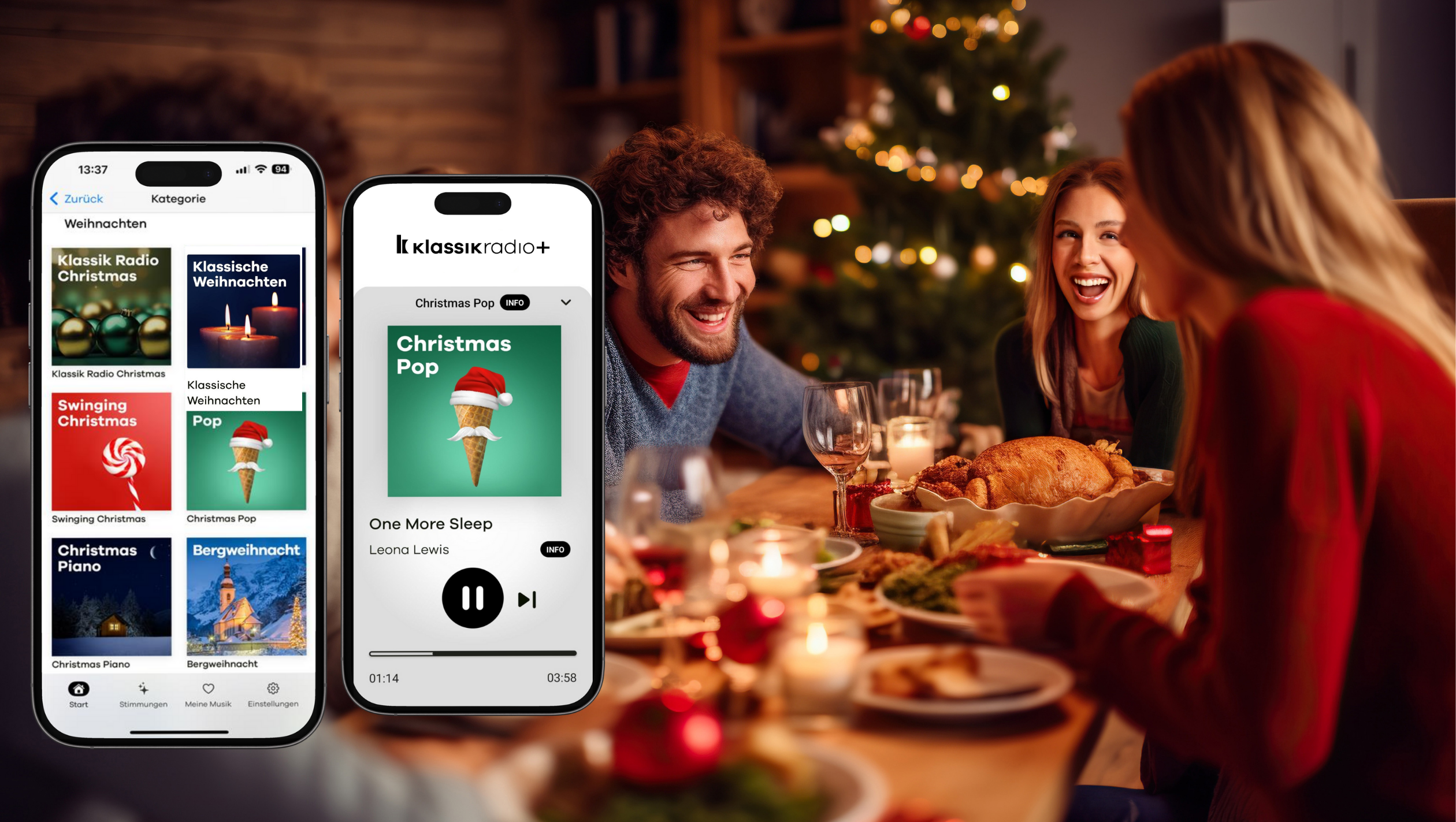 Weihnachtsmusik bei Klassik Radio Plus