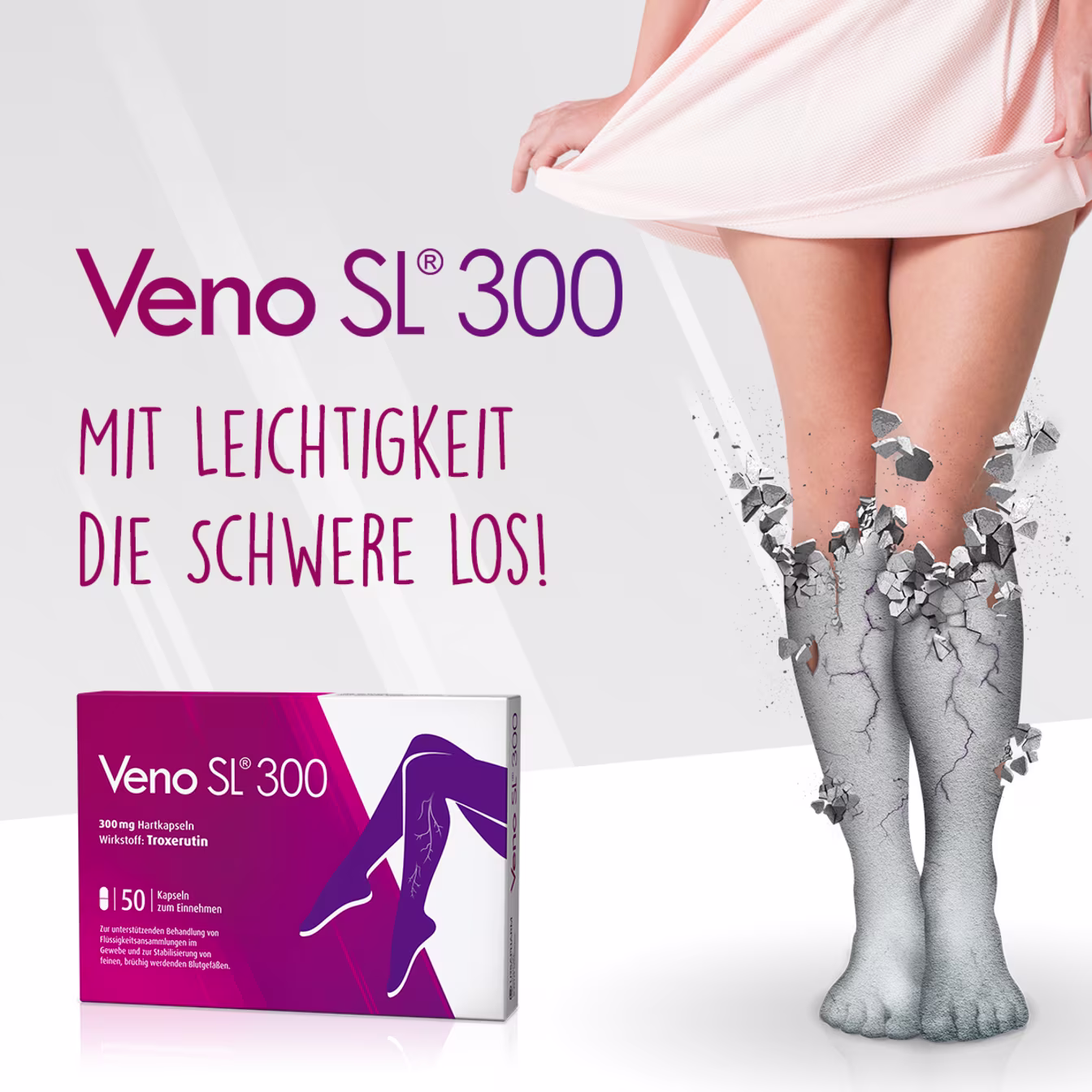 Veno SL® 300 – bei Venenschwäche und Besenreisern venosl1