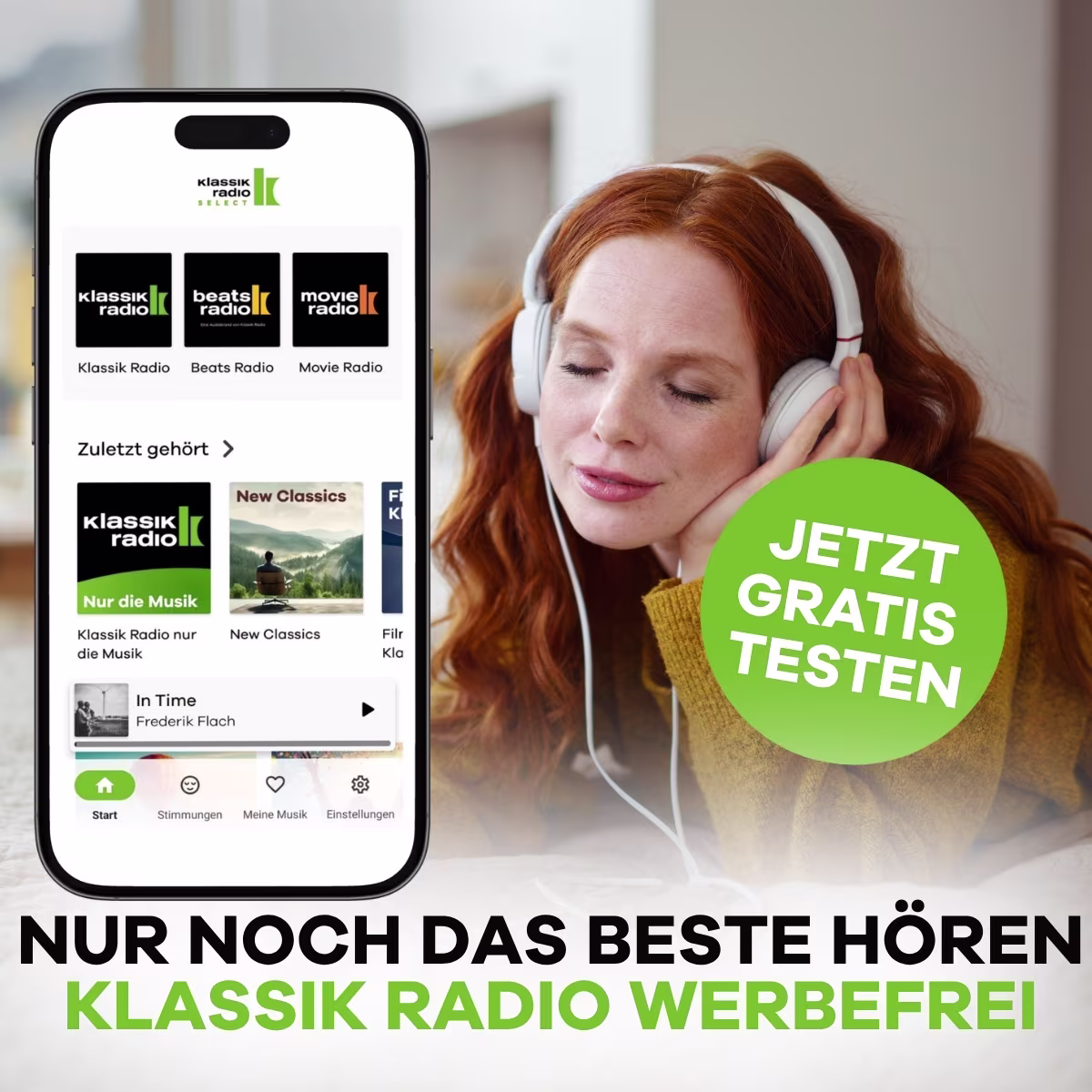 Nur noch das Beste hören inkl. Klassik Radio werbefrei - Jetzt gratis testen