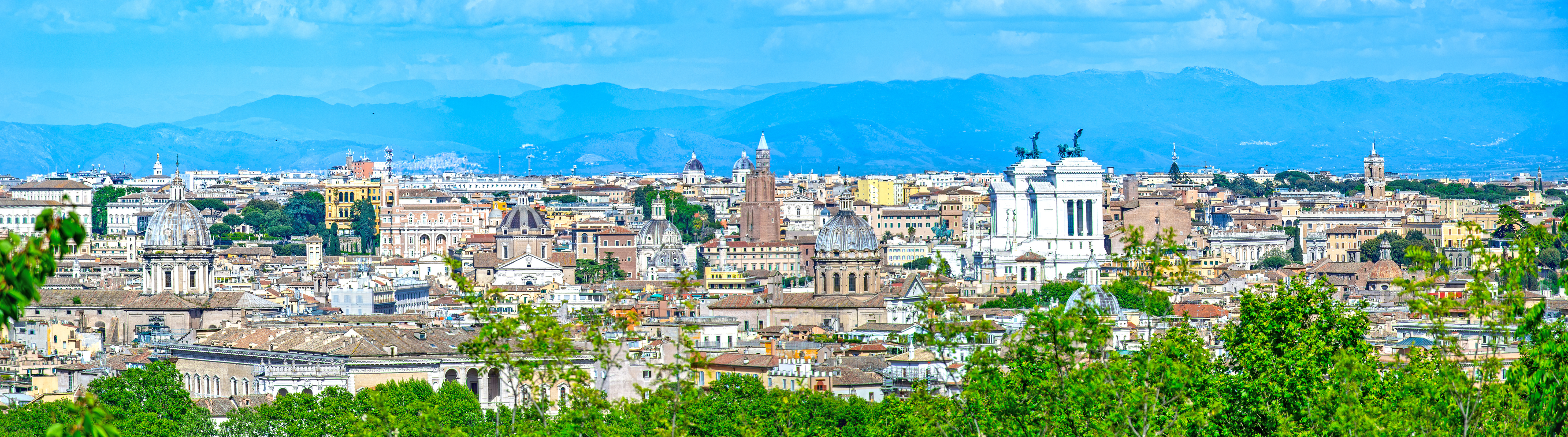 Blick vom Janiculum-Hügel in Rom