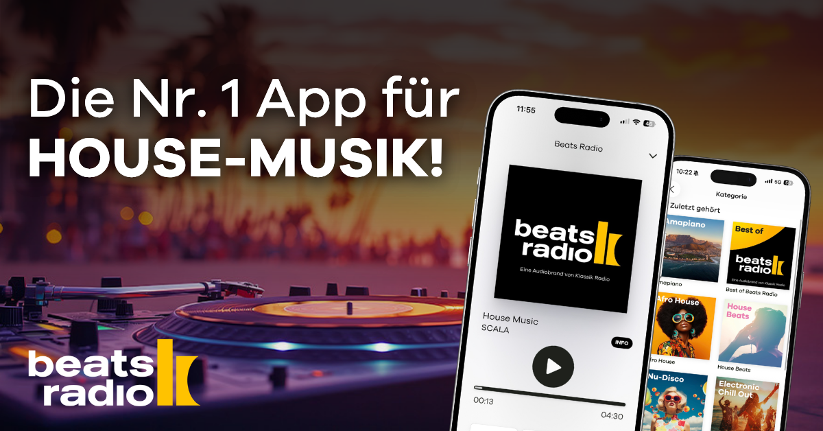 Teaser Beats Radio App für House Musik