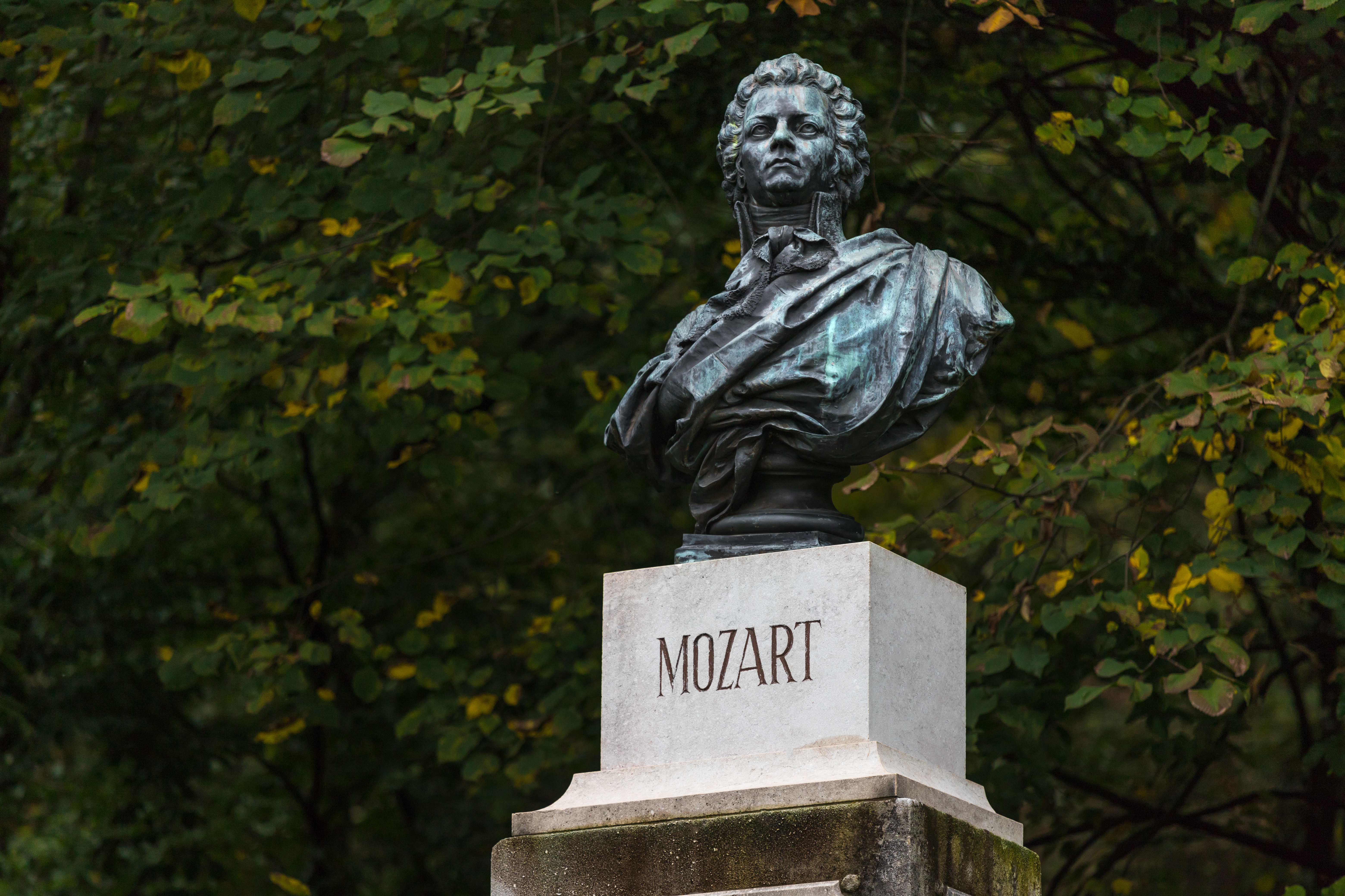 Mozart-Statue in Salzburg