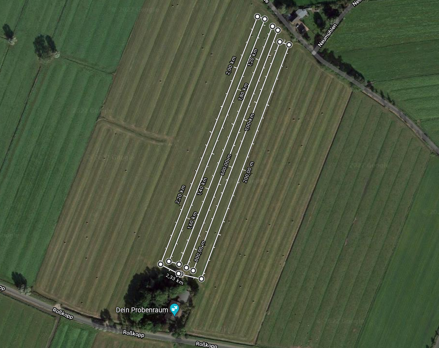 Die geplante Strecke