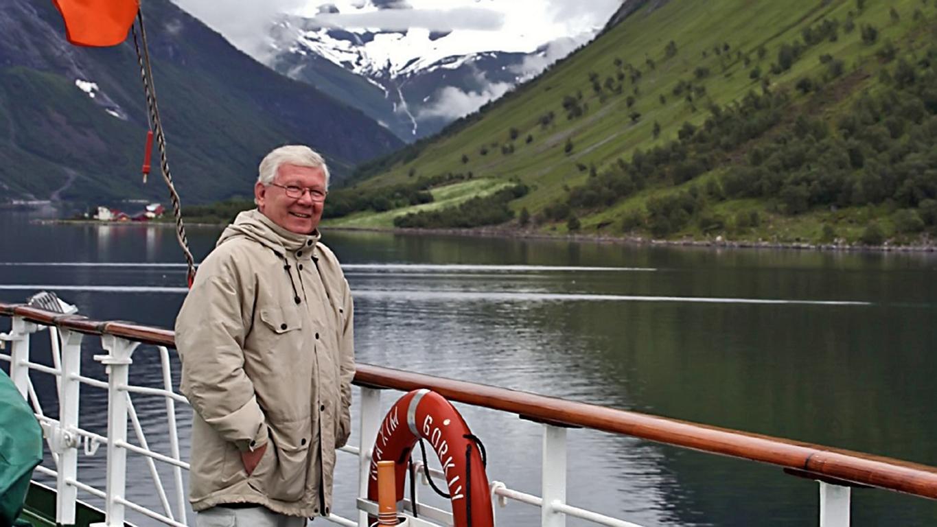 Hörer Georg Pitthan auf seiner Reise durch die Fjorde