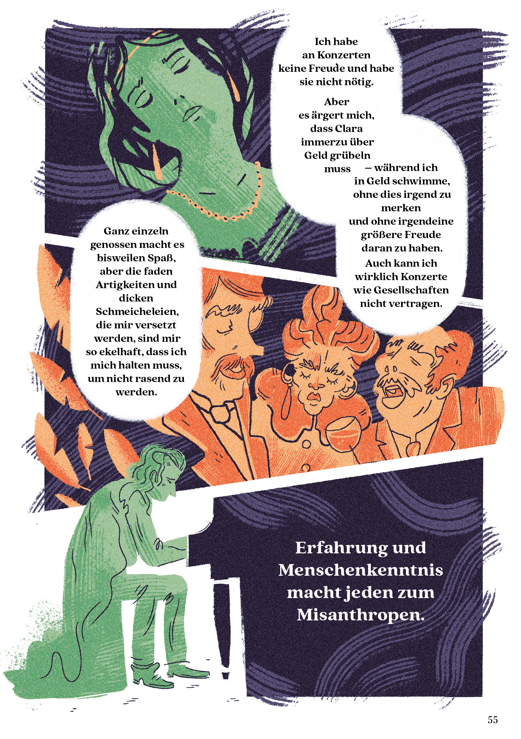 Ausschnitt aus Brahms-Comic