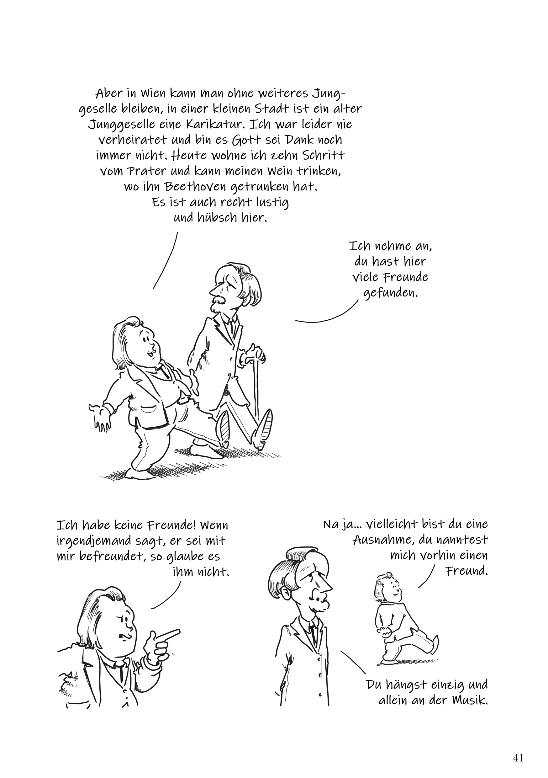 Ausschnitt aus Brahms-Comic