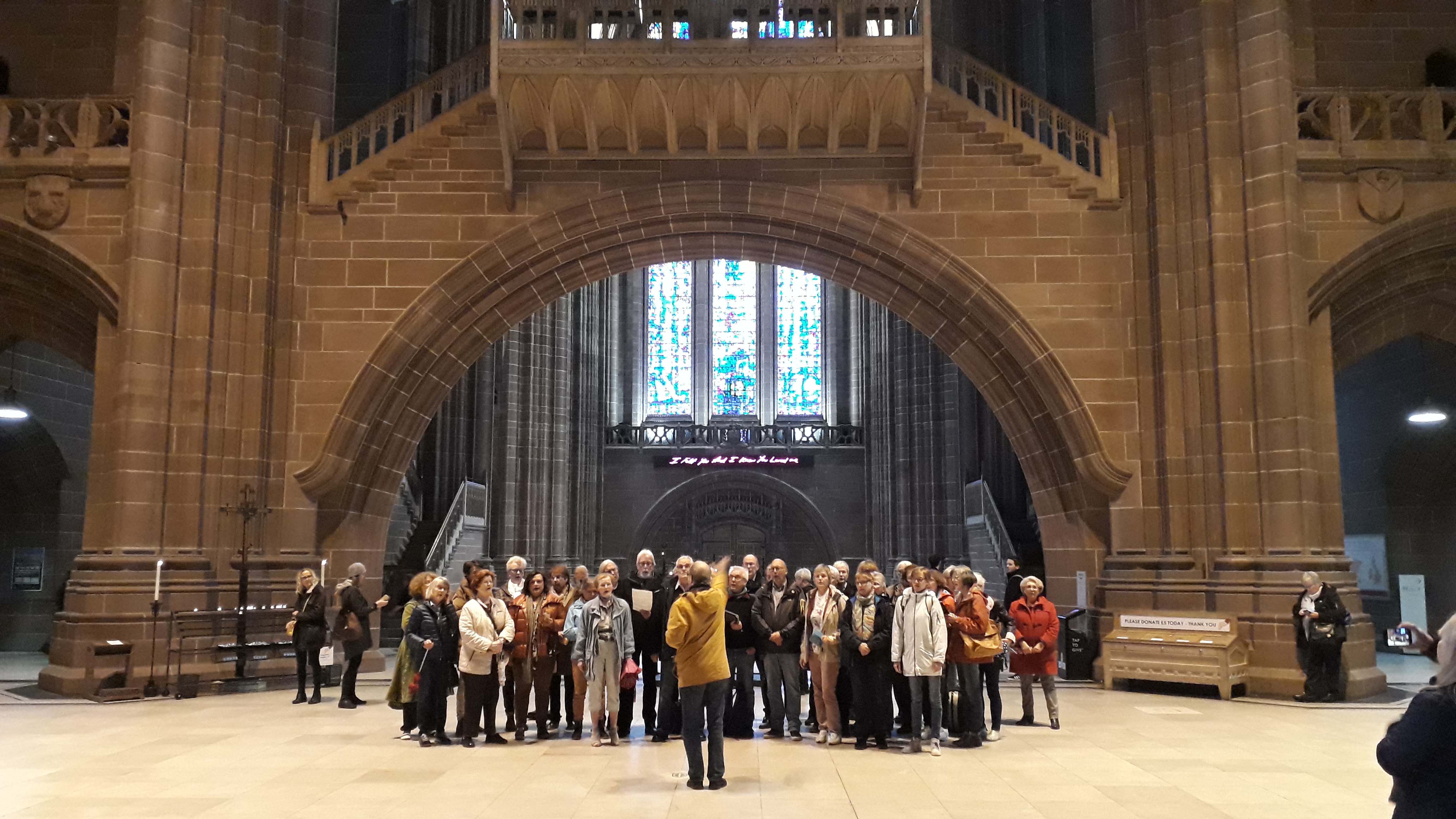 Ein Chor in einer Kirche