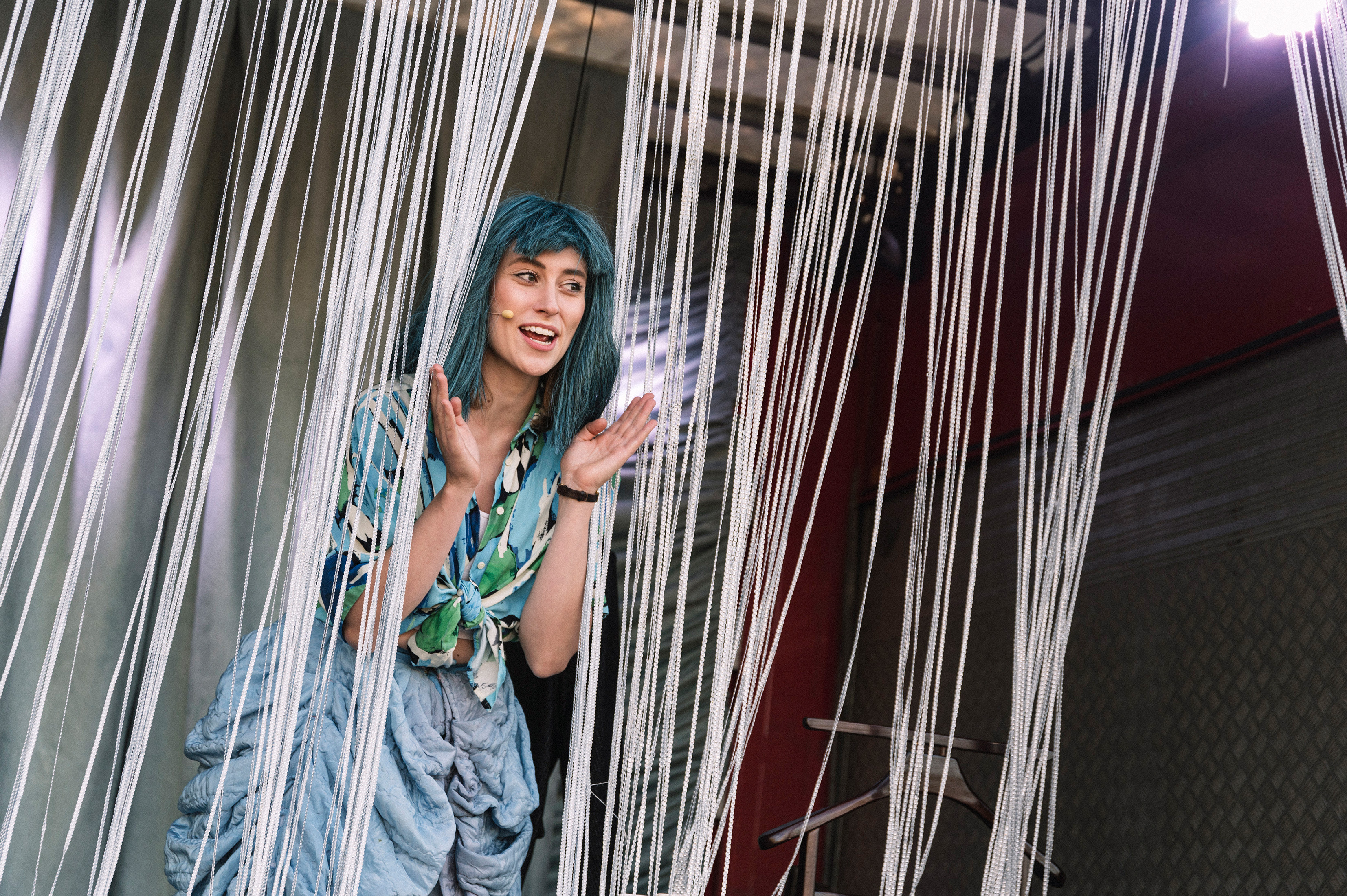 Bei einer Vorstellung des Operntrucks