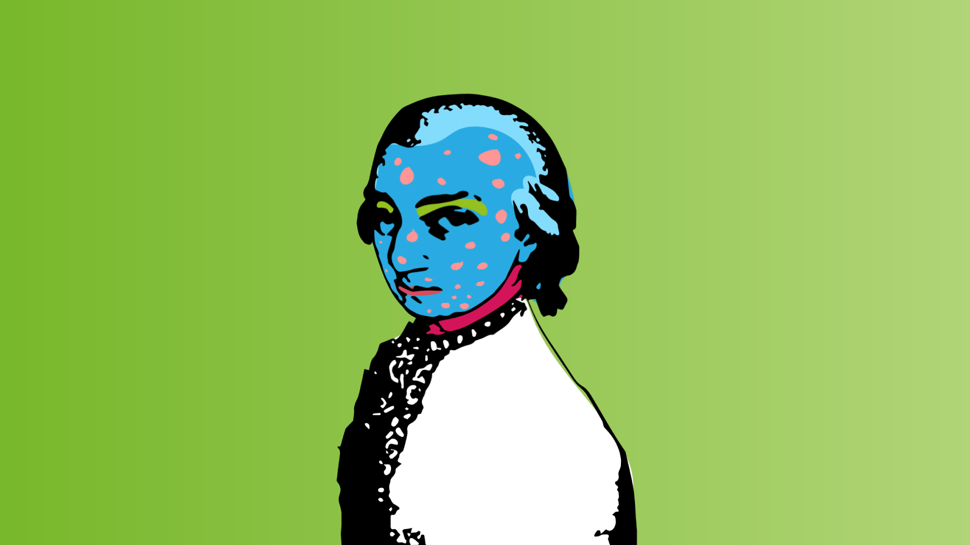 Mozart stilisiert