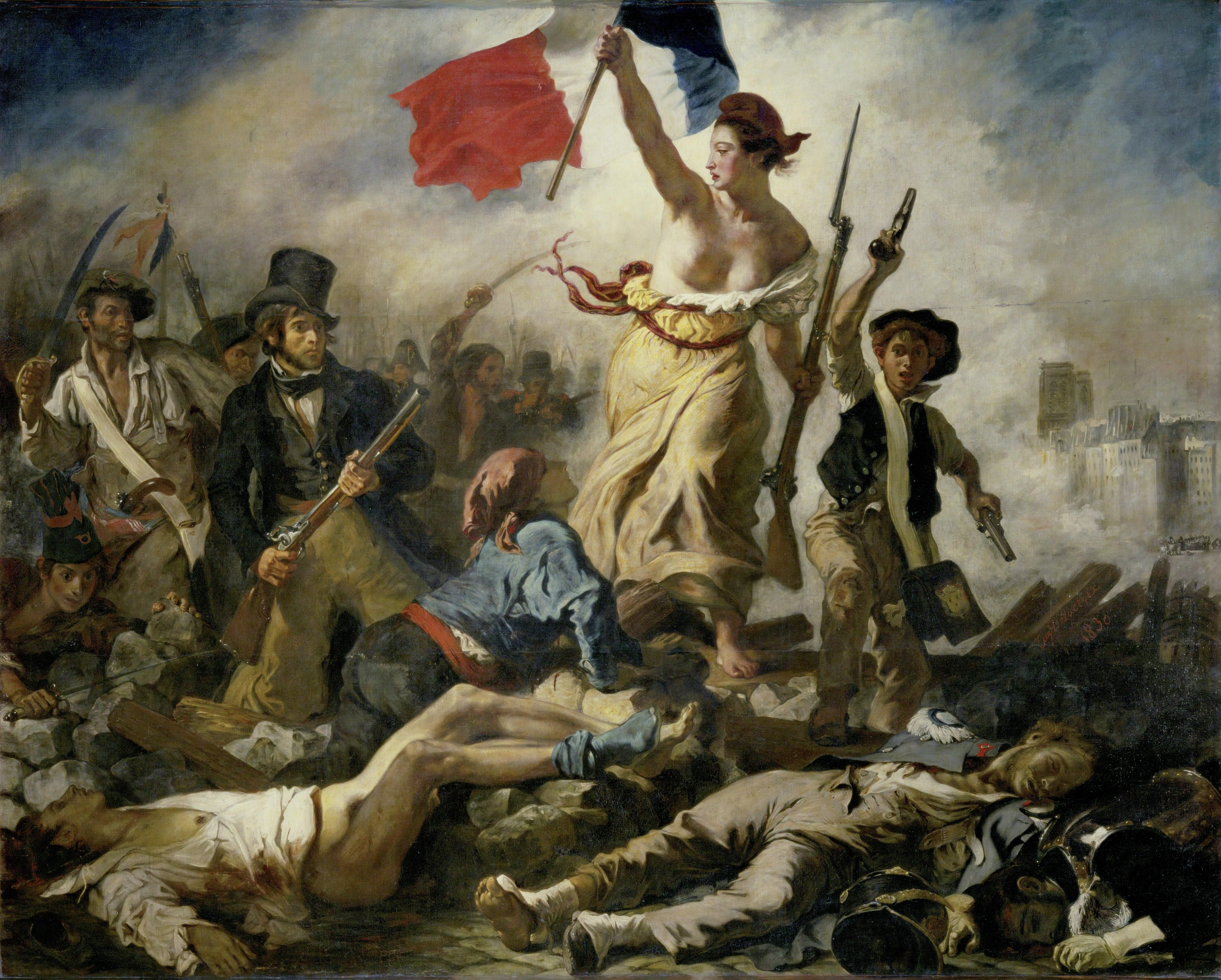 Die Freiheit führt das Volk - Eugène Delacroix