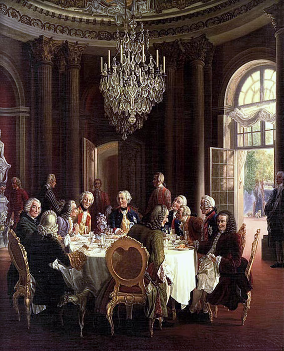 Die Tafelrunde von Sanssouci