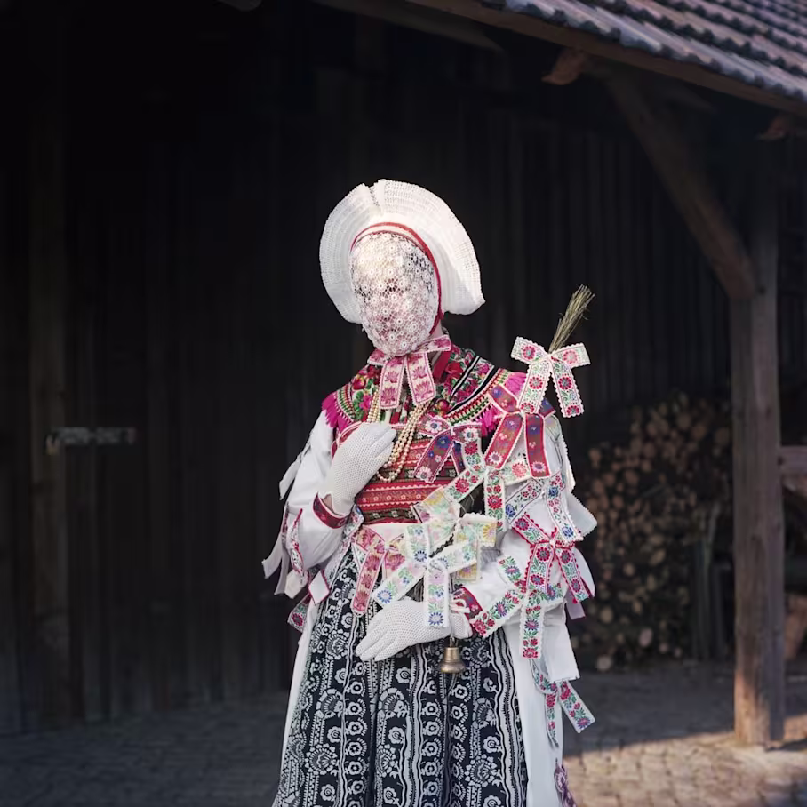 Eine typische dźěcátko-Tracht