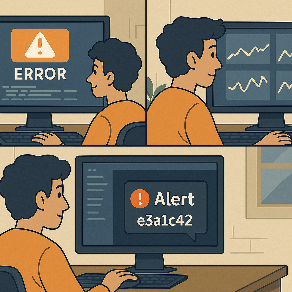 Developer solving a problem using Telemetry