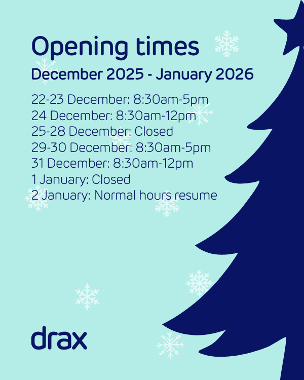 Xmas opening times 2026