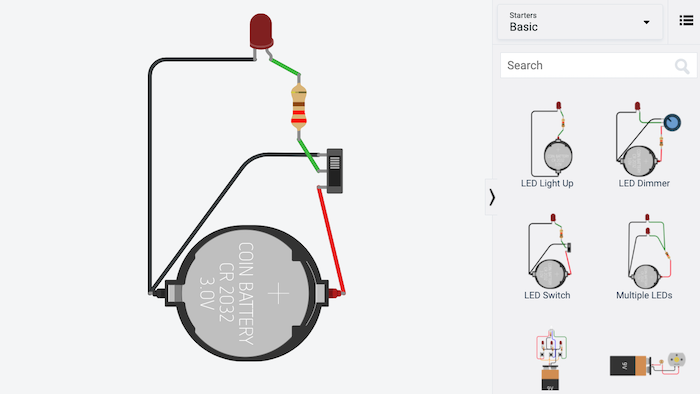 How To Make A Simple Circuit In Tinkercad