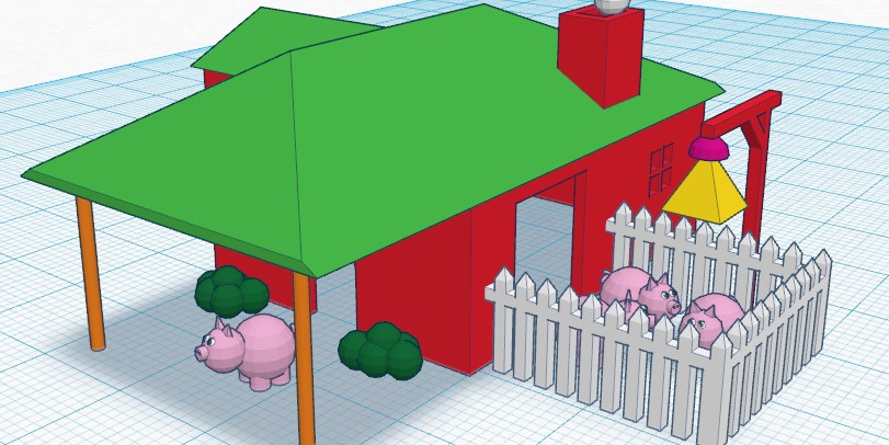 3д ред готовые проекты Tinkercad Blog: Build a Tinkercad House