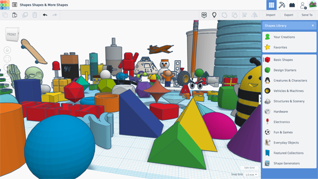Tinkercad Blog: Meet the New Tinkercad Shapes Panel