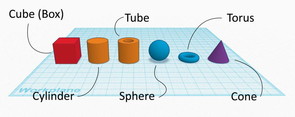 Tinkercad primitive construction tutorial step-by-step visual guide
