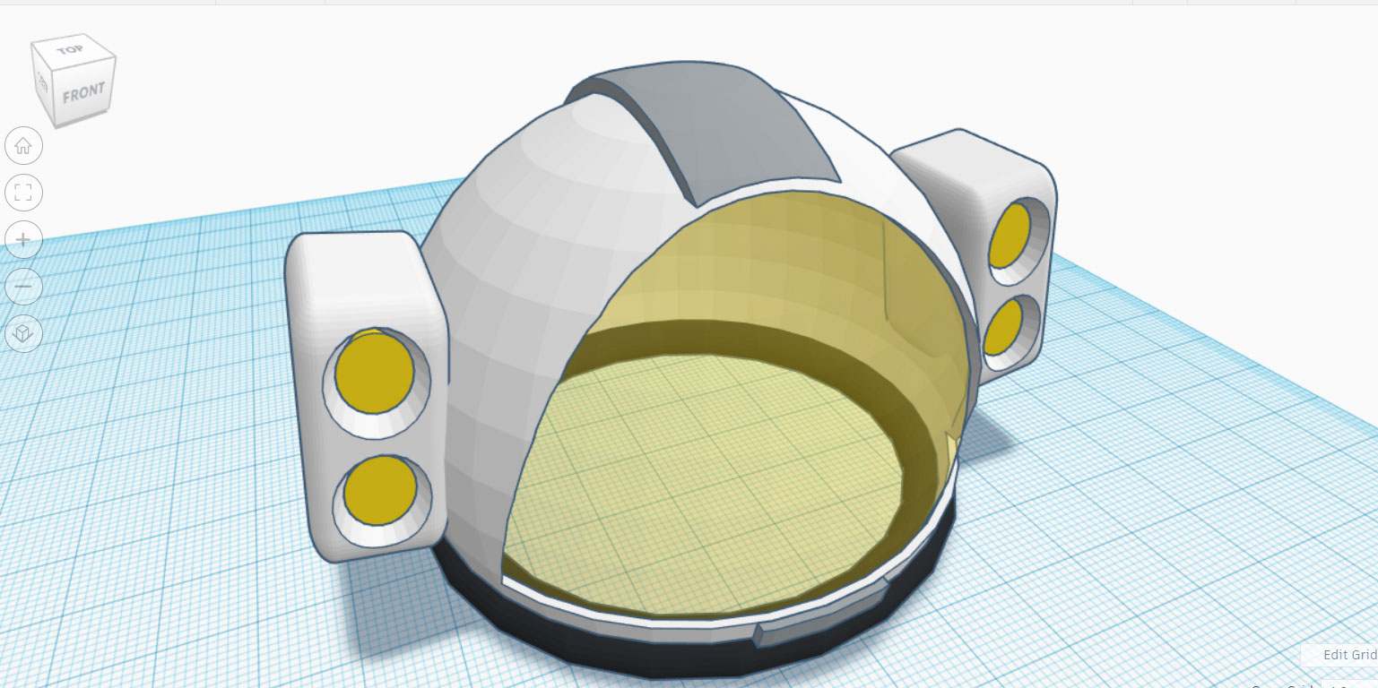 Design a Space Helmet in Tinkercad Tinkercad