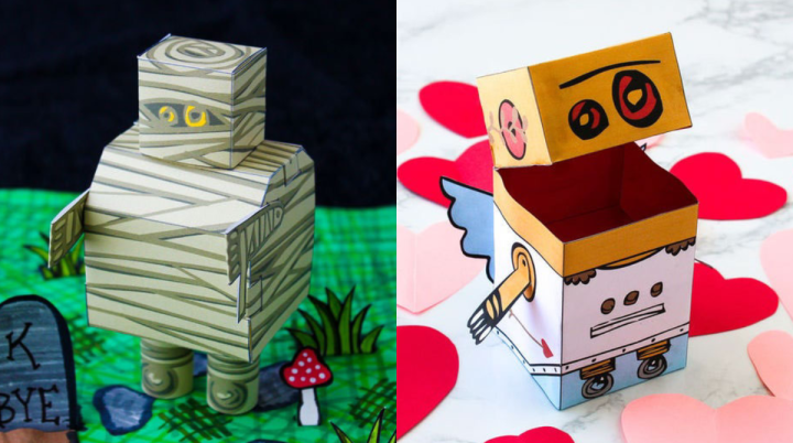MineCraft papercraft projects for when they can't get on the
