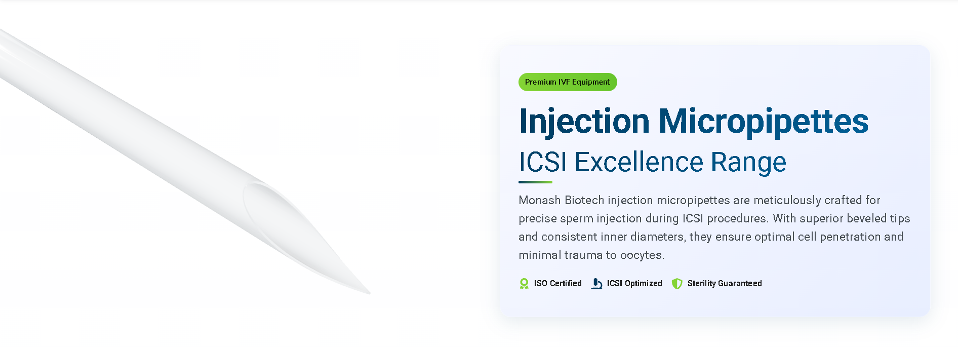  Monash Biotech 30° Bevel Injection Micropipette